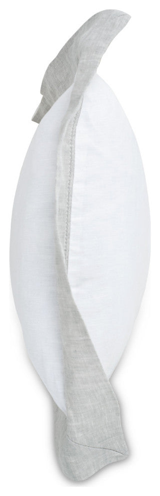 Atina 7-Piece King Linen Duvet Set, Gray