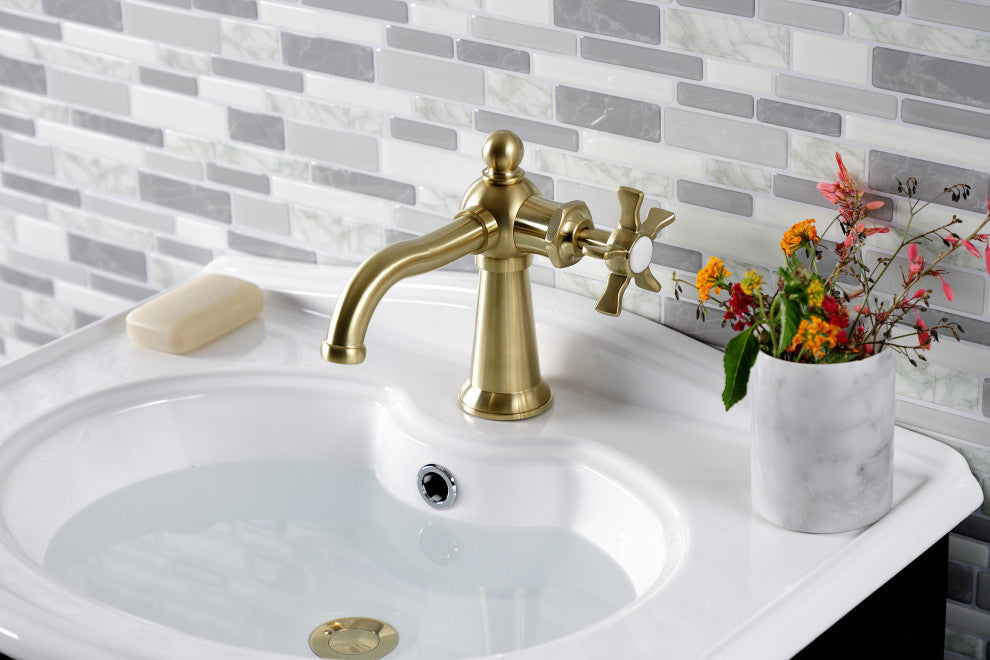 Kingston Brass KS3547NX Single-Handle Bathroom Faucet, Push Pop-Up