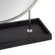 Maxfield Round Tabletop Mirror, Silver, 18x22