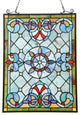 CHLOE Lighting Anelisa Tiffany Victorian Design Window Panel 18"x25"