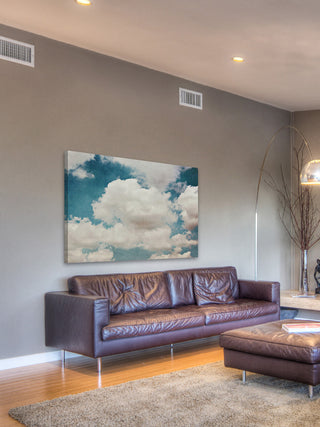 Marmont Hill, "Clouds" Painting Print on Wrapped Canvas, 18x12
