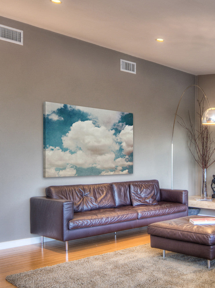Marmont Hill, "Clouds" Painting Print on Wrapped Canvas, 18x12