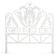 Peacock Rattan Headboard, White, King