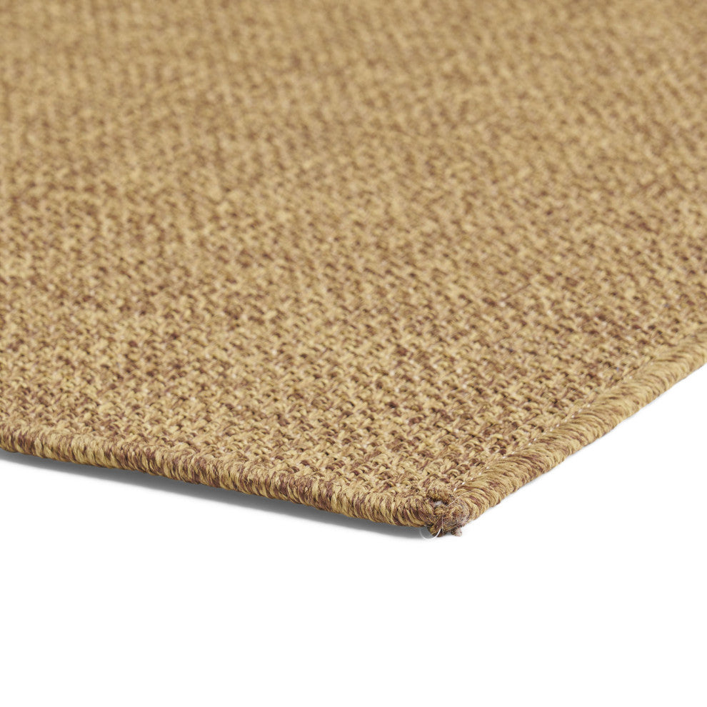 Currie Indoor/Outdoor Area Rug, Natural, 120 W X 94 D X 0.16 H