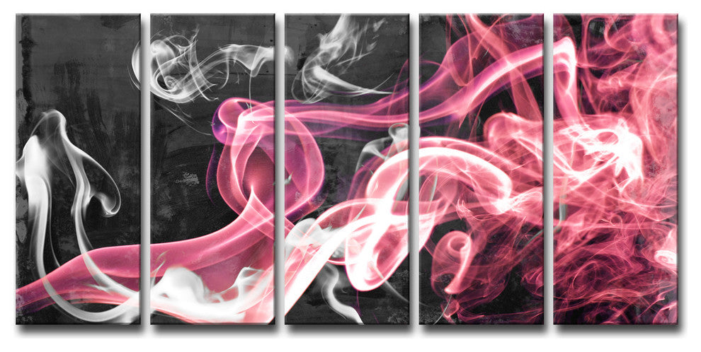 Ready2HangArt 'Glitzy Mist XL' by Tristan Scott, 30"x60", 5 Piece Set
