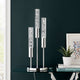 Chrome Integrated LED 3 Lights Table Lamp with Acrylic Tubes