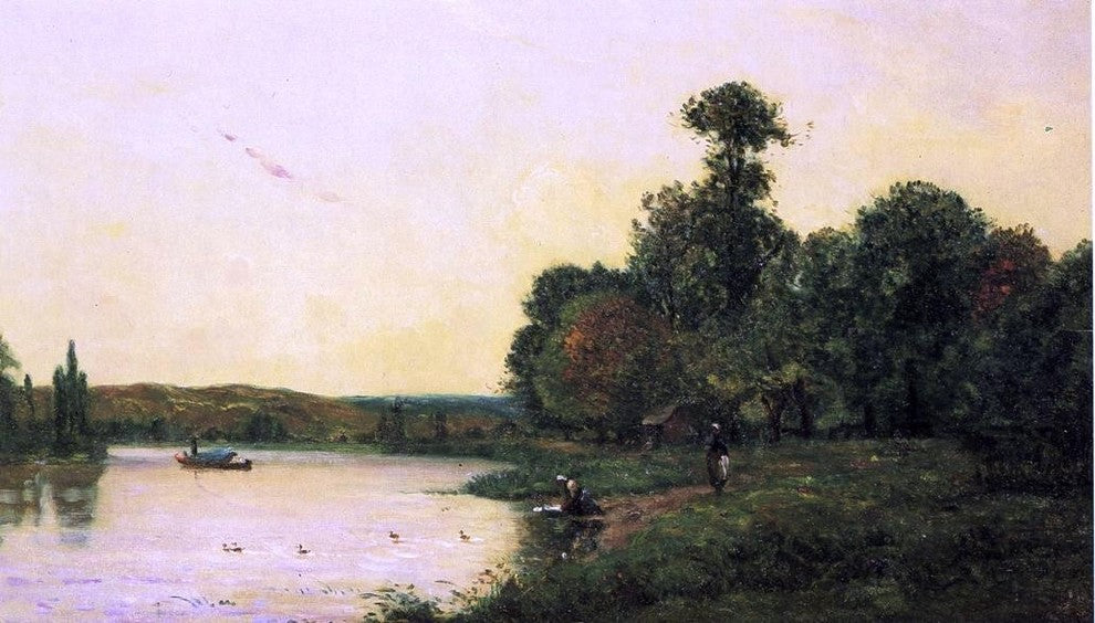 Hippolyte Camille Delpy Washerwomen by he River Wall Decal