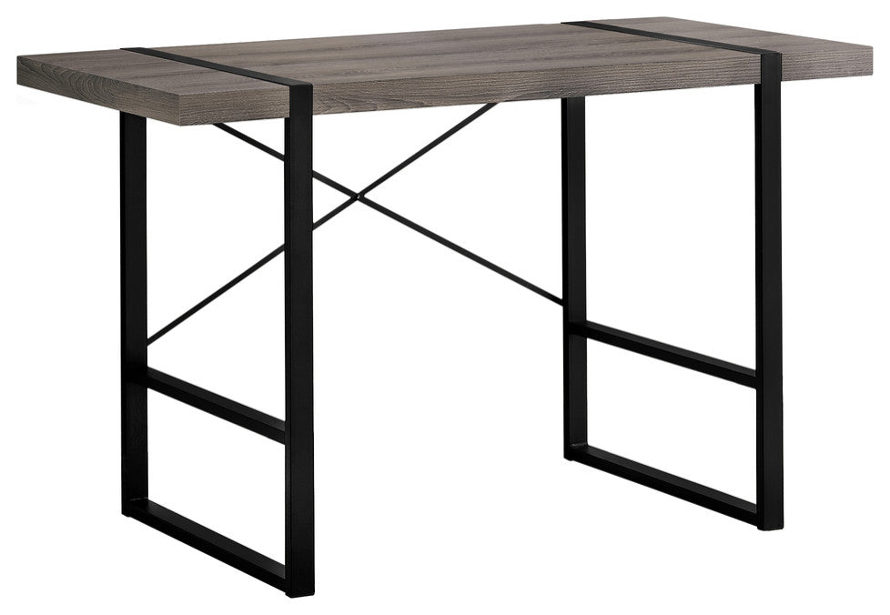 24" Taupe Rectangular Computer Desk