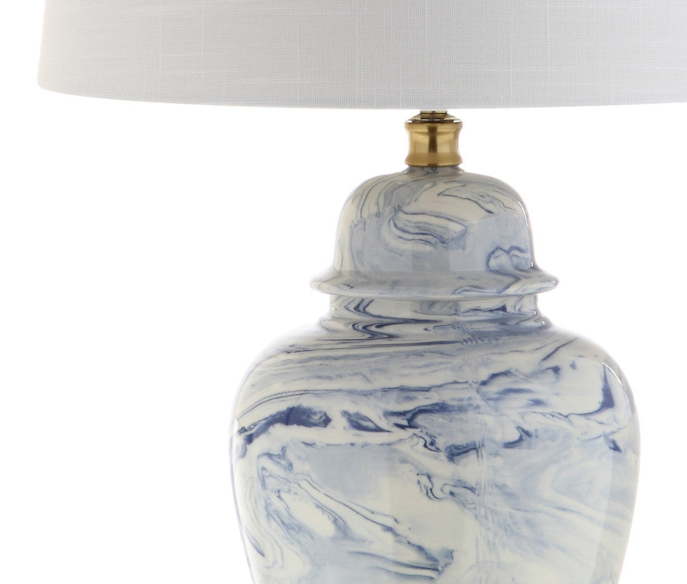 Wallace 26" Ceramic Table Lamp, Brass