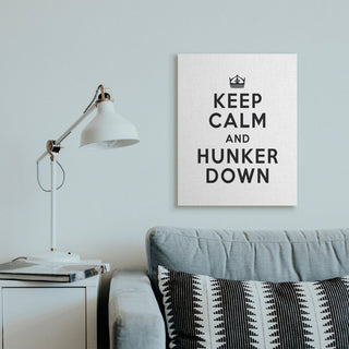 Keep Calm and Hunker Down Stay Home Sign,1pc, each 24 x 30