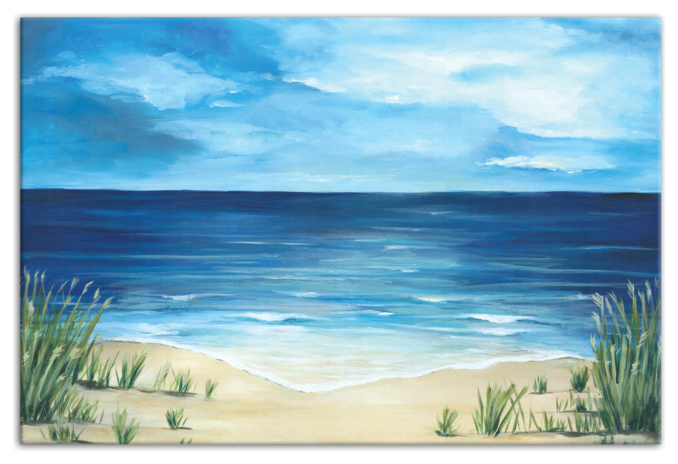 Peaceful Beach Scene 24x36 Canvas Wall Art