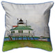 Betsy Drake Hooper Strait Lighthouse Large Indoor/Outdoor Pillow 16x20