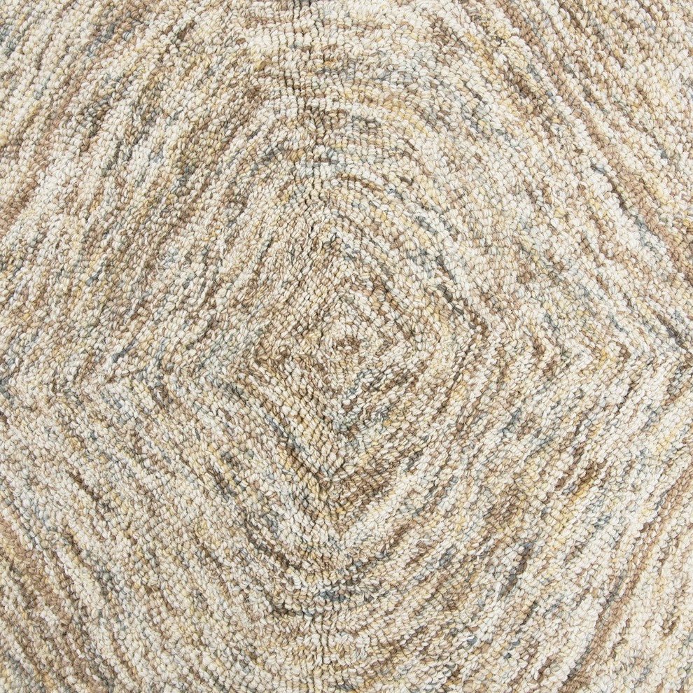 Rizzy Home Brindleton BR361A Brown Trellis Area Rug, Rectangular 3'x5'