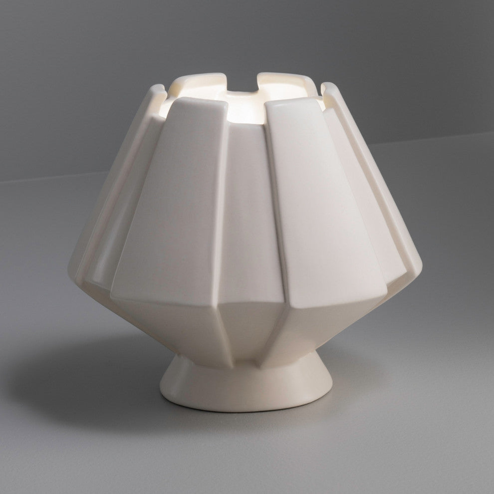 Meta, Ceramic Portable, Gloss White, E26