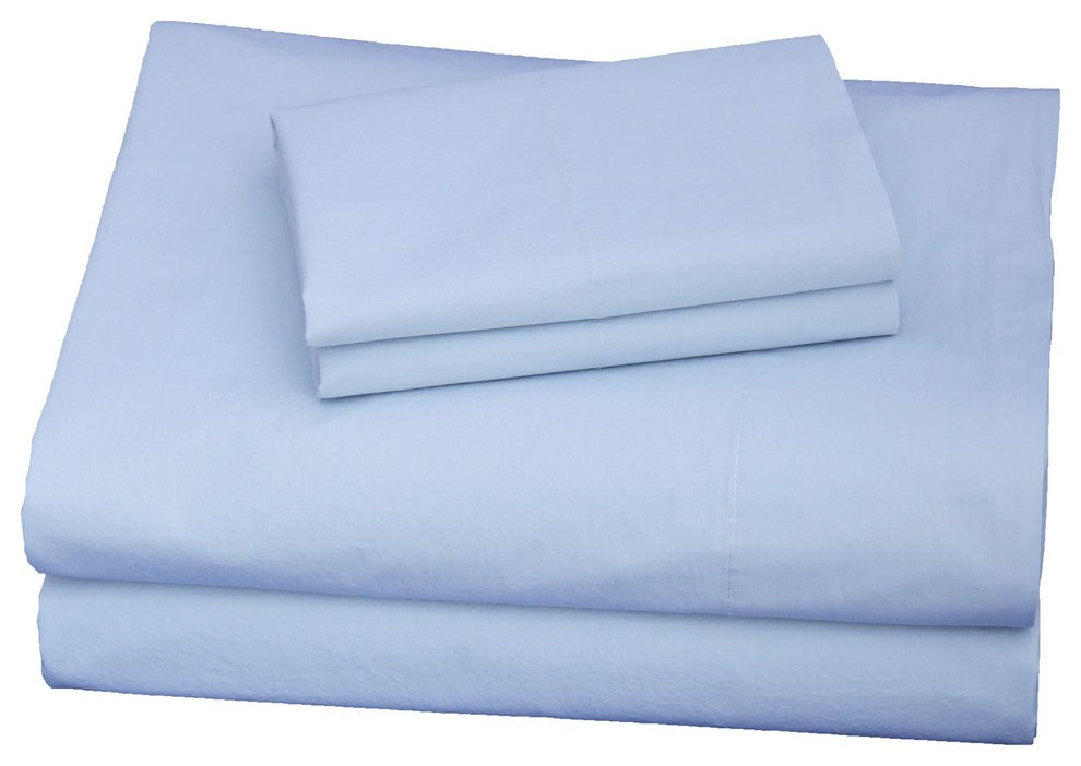 Lt Blue Solid Sheet Set, Twin
