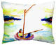 Pink Sailboat No Cord Pillow - Set of Two 16x20