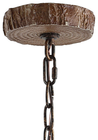 Eldora 18" Adjustable Resin Antler 3-Light Led Chandelier, Brown