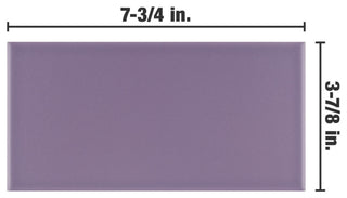 Projectos Matte Ceramic Floor and Wall Tile, Violet Purple