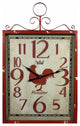 Red Rooster Metal Wall Clock, Red