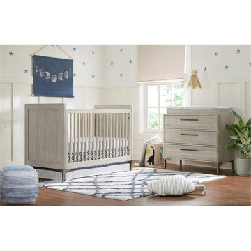 Westwood Design Beck Modern Wood Cottage Crib in Willow Gray Finish