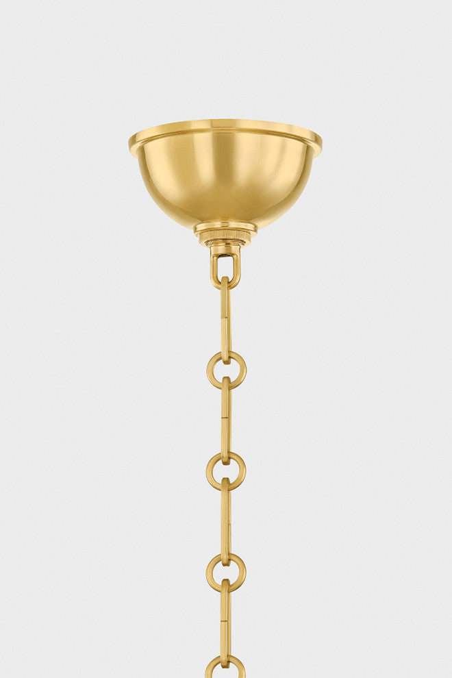 Hudson Valley Lighting Howard Chandelier By Mark D. Sikes, Aged Brass