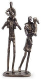Parents Carrying Children Bronze Sculpture