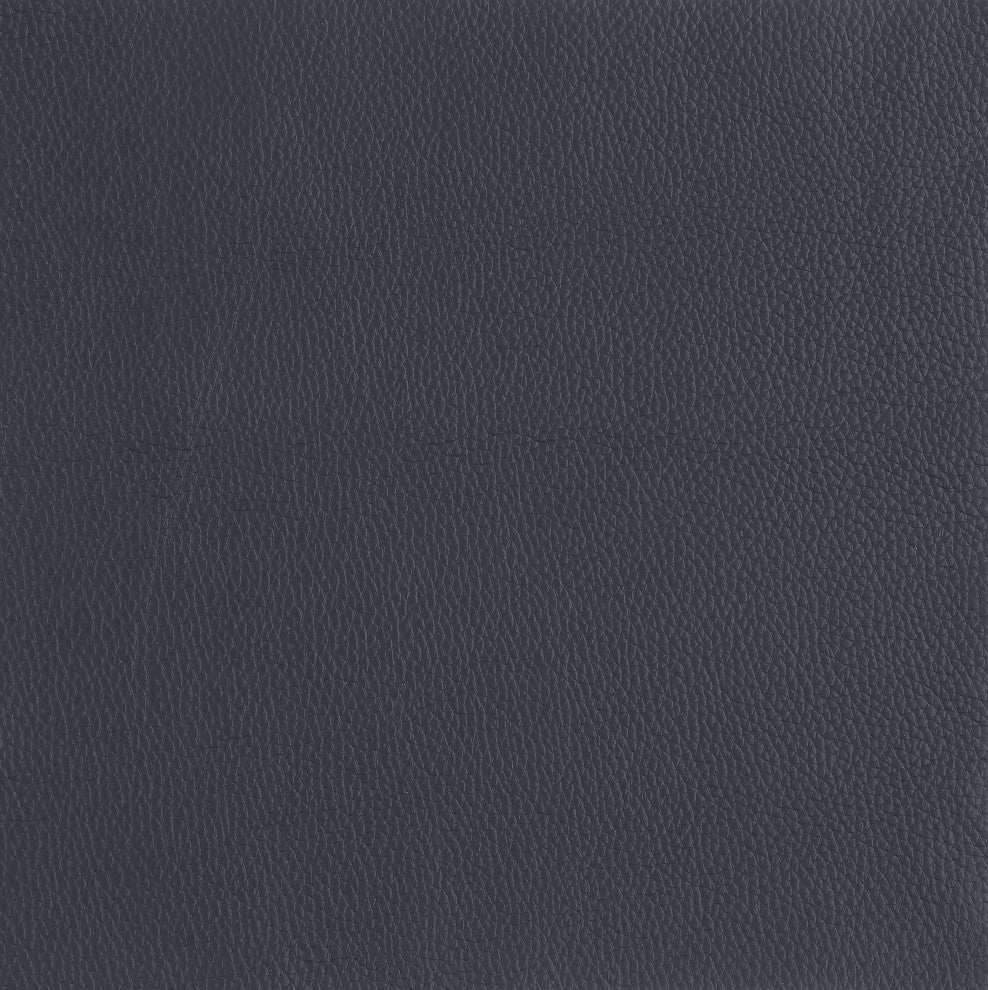 Prato Genuine Italian Leather Modern Sofa and Loveseat, Dark Gray