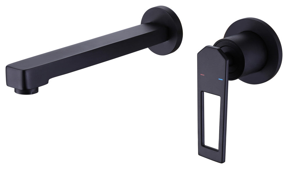 Single Lever Handle Wall Mounted Bathroom Faucet