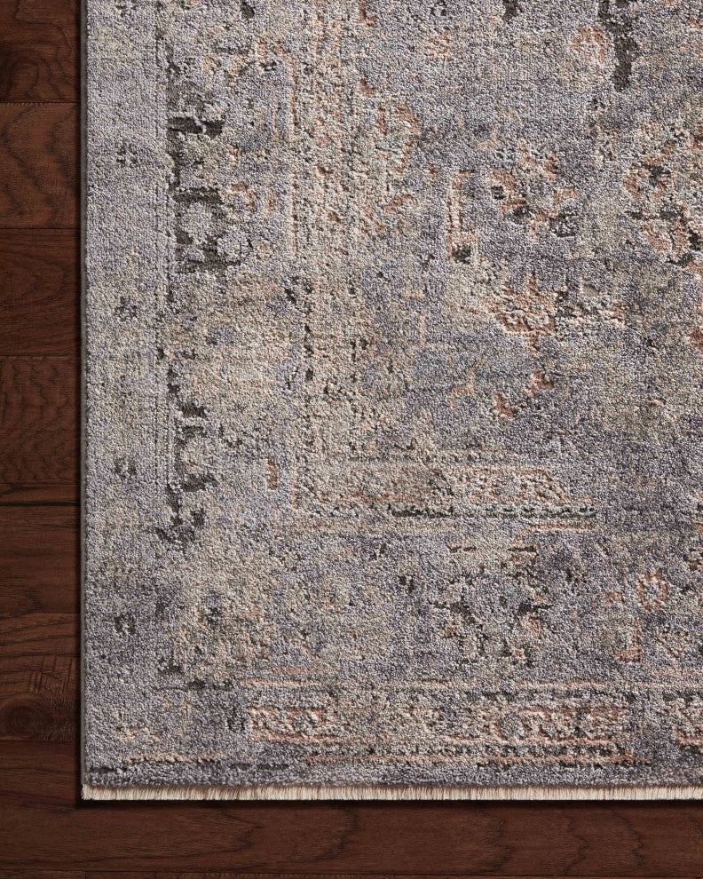 Loloi Sonnet Charcoal / Slate 18" x 18" Sample Rug