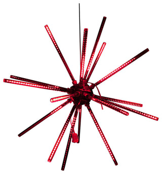 30" Animated Red LED Star Burst