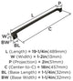 Amerock Mulholland Appliance Pull, Oil Rubbed Bronze, 18" Center-to-Center