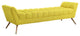 Response Upholstered Fabric Bench, Sunny