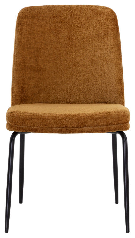 Zeke Dining Chair, Black, Bergen Marmalade, Set of 2