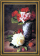 Frederick M Fenetti Still Life of Roses Framed Premium Canvas Print, 16"x24"