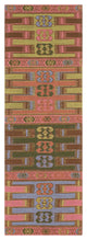 Surya Sajal SAJ-1077 2'6"x8' Rug, Dark Green/Pale Pink/Denim/Camel/Lime