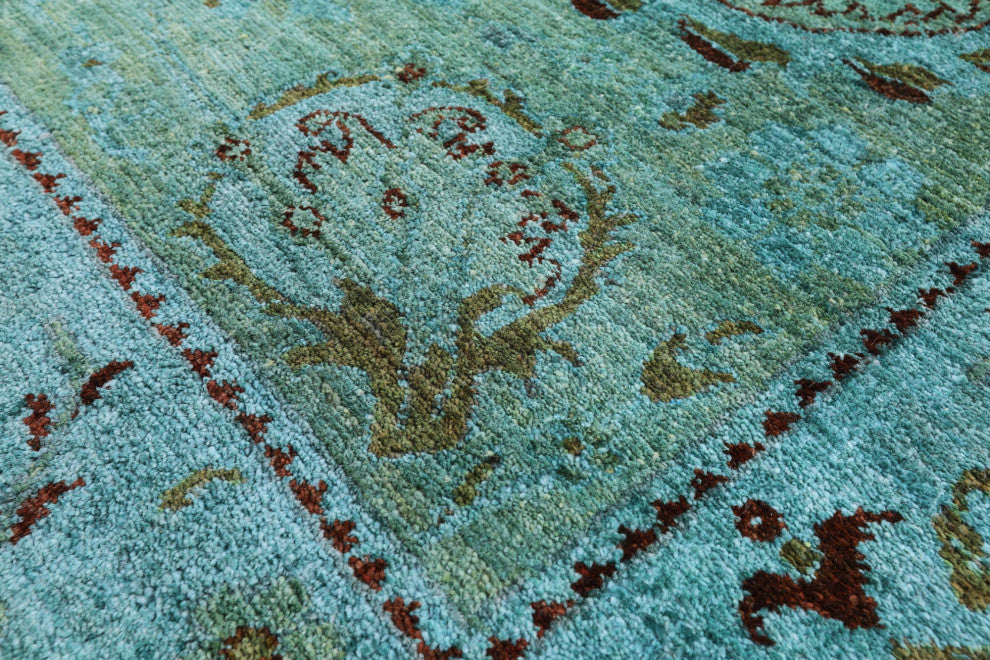 Full Pile Overdyed Hand-Knotted Wool Rug 6' 3" X 9' 3" - WR1315