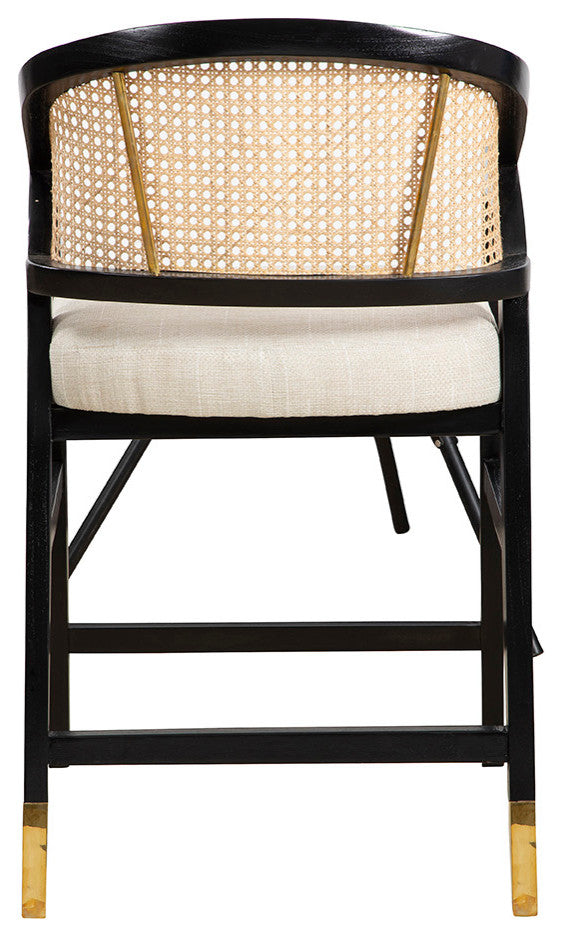 Royce 38" Tall Counter Stool, Black