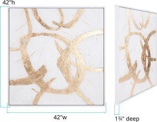 Hand-Painted Ballare Canvas Art Gold Leaf