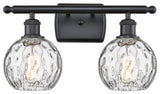 Innovations 516-2W-BK-G1215-6 2 Light Bath Vanity Light, Matte Black