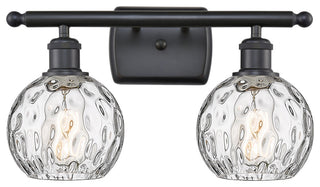 Innovations 516-2W-BK-G1215-6 2 Light Bath Vanity Light, Matte Black