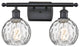 Innovations 516-2W-BK-G1215-6 2 Light Bath Vanity Light, Matte Black
