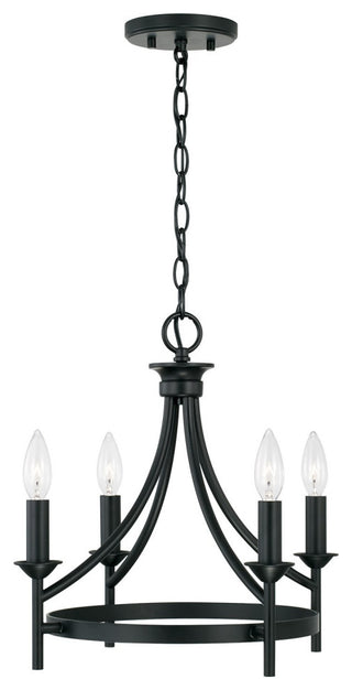 Capital Lighting Peyton 4-Light Semi Flush 242041MB Matte Black