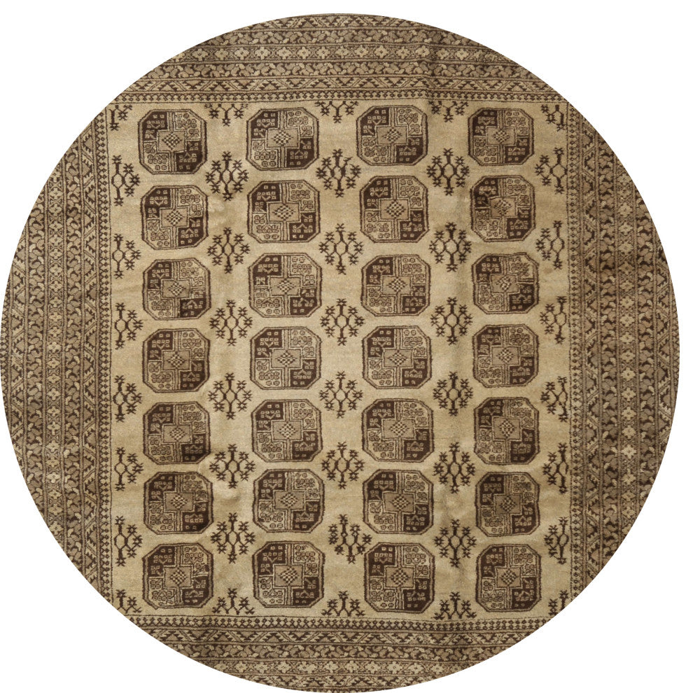Ahgly Company Indoor Round Traditional Area Rugs, 4' Round