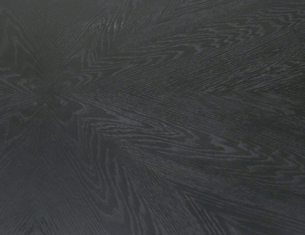 Modrest Conroy Modern Black Round Dining Table