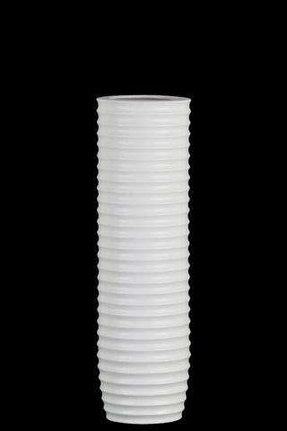 Bordeaux Ceramic Vase, Matte White, Small