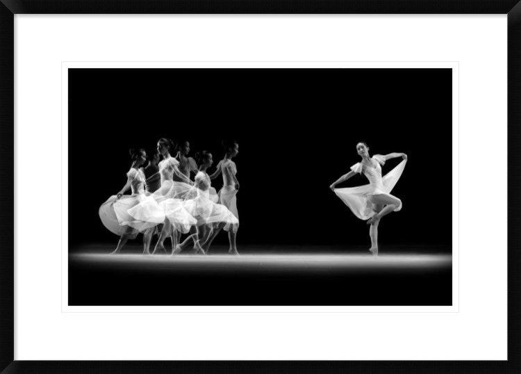 "Balerina Movement" Framed Digital Print by Antonyus Bunjamin, 30x21"