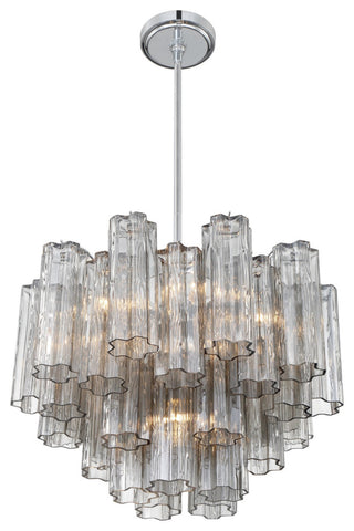 Crystorama Lighting Group ADD-306-SM Addis 6 Light 20"W Waterfall - Polished