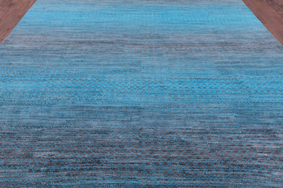 10' 0" X 14' 0" Savannah Grass Handmade Wool Rug - Q13415