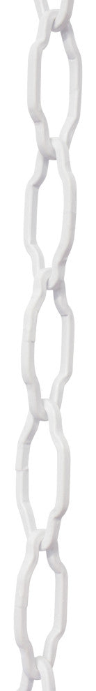 RCH Hardware Steel Cathedral Chandelier Chain, 2 Sizes, 3', White, U45