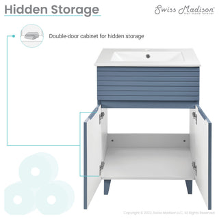 Bernay 24" Bathroom Vanity, Heather